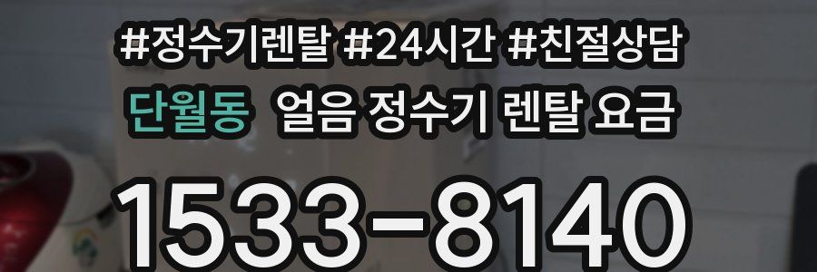단월동 얼음 정수기 렌탈 요금