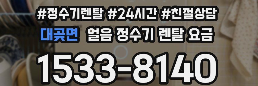 대곶면 얼음 정수기 렌탈 요금