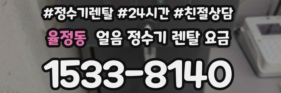 율정동 얼음 정수기 렌탈 요금