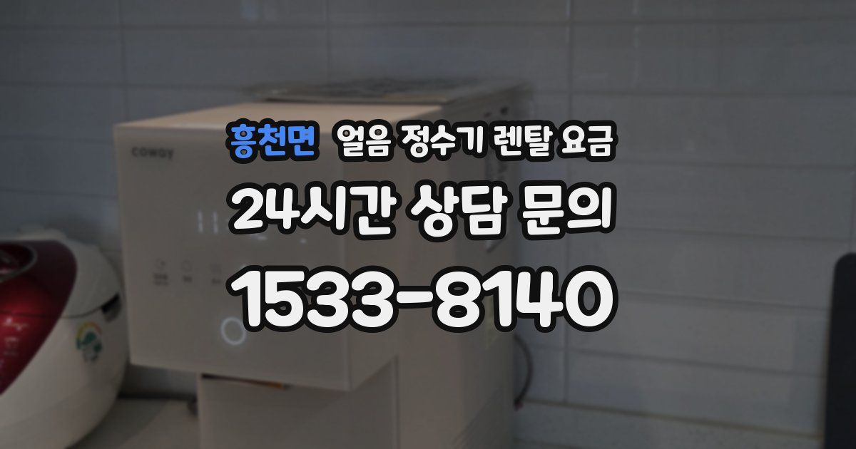 흥천면 얼음 정수기 렌탈 요금