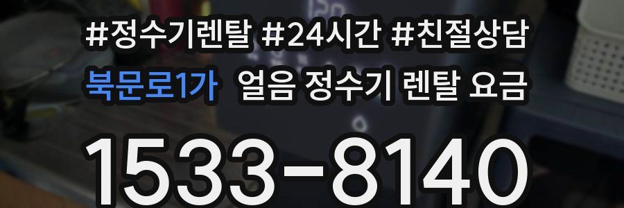 북문로1가 얼음 정수기 렌탈 요금
