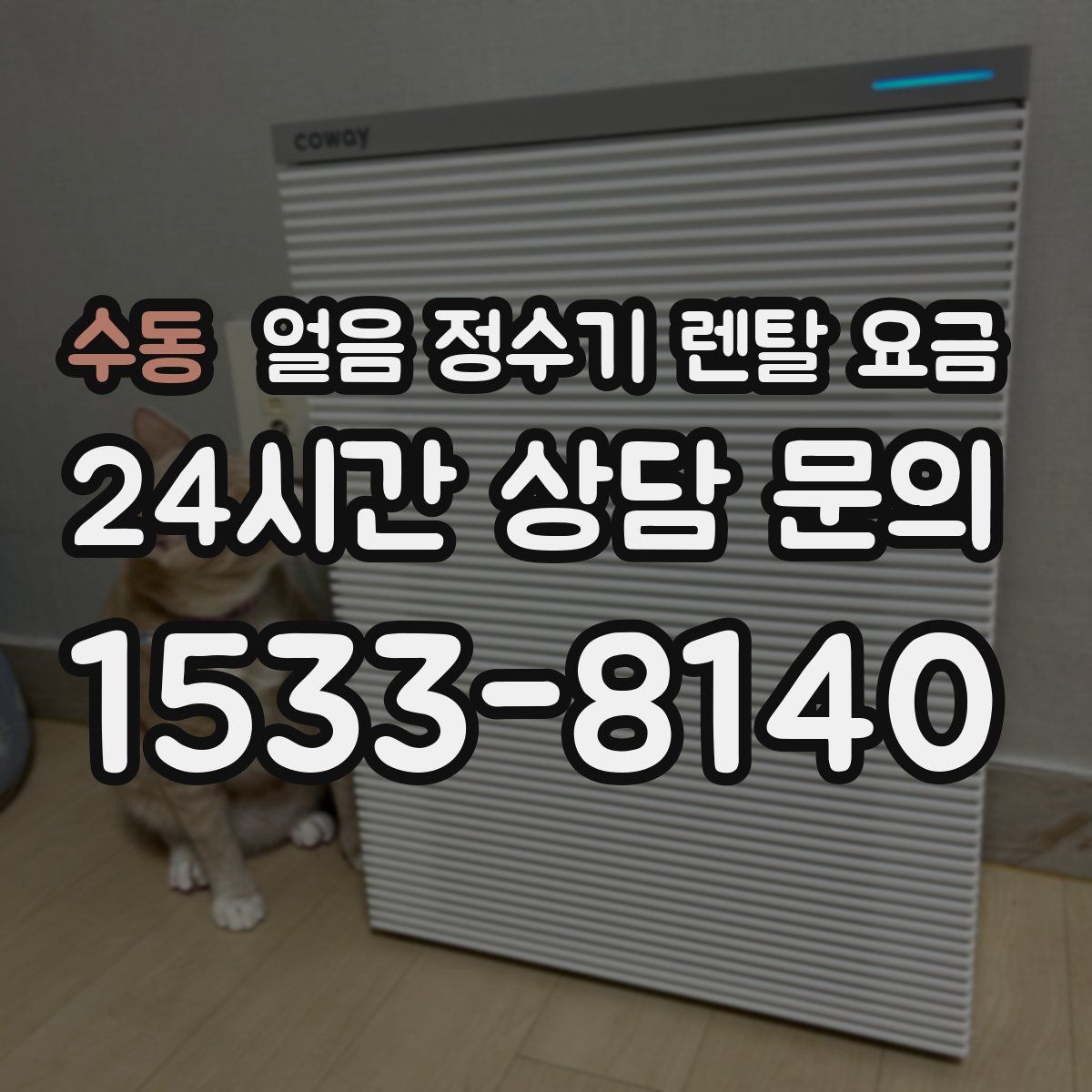 수동 얼음 정수기 렌탈 요금