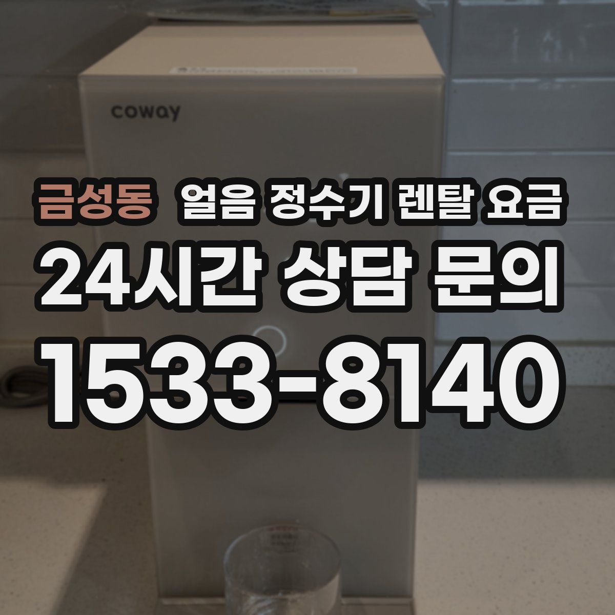 금성동 얼음 정수기 렌탈 요금