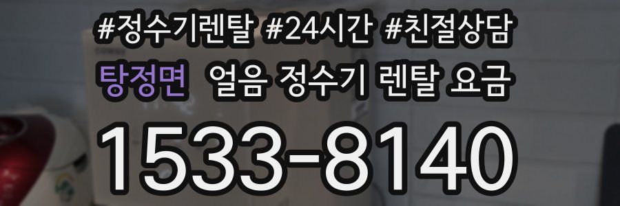 탕정면 얼음 정수기 렌탈 요금