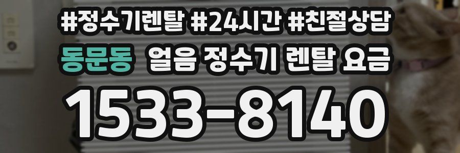 동문동 얼음 정수기 렌탈 요금