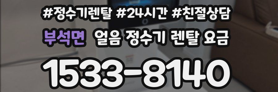 부석면 얼음 정수기 렌탈 요금