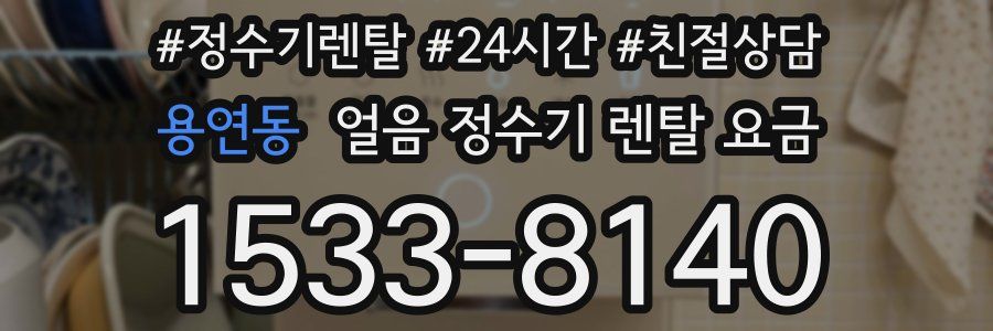 용연동 얼음 정수기 렌탈 요금