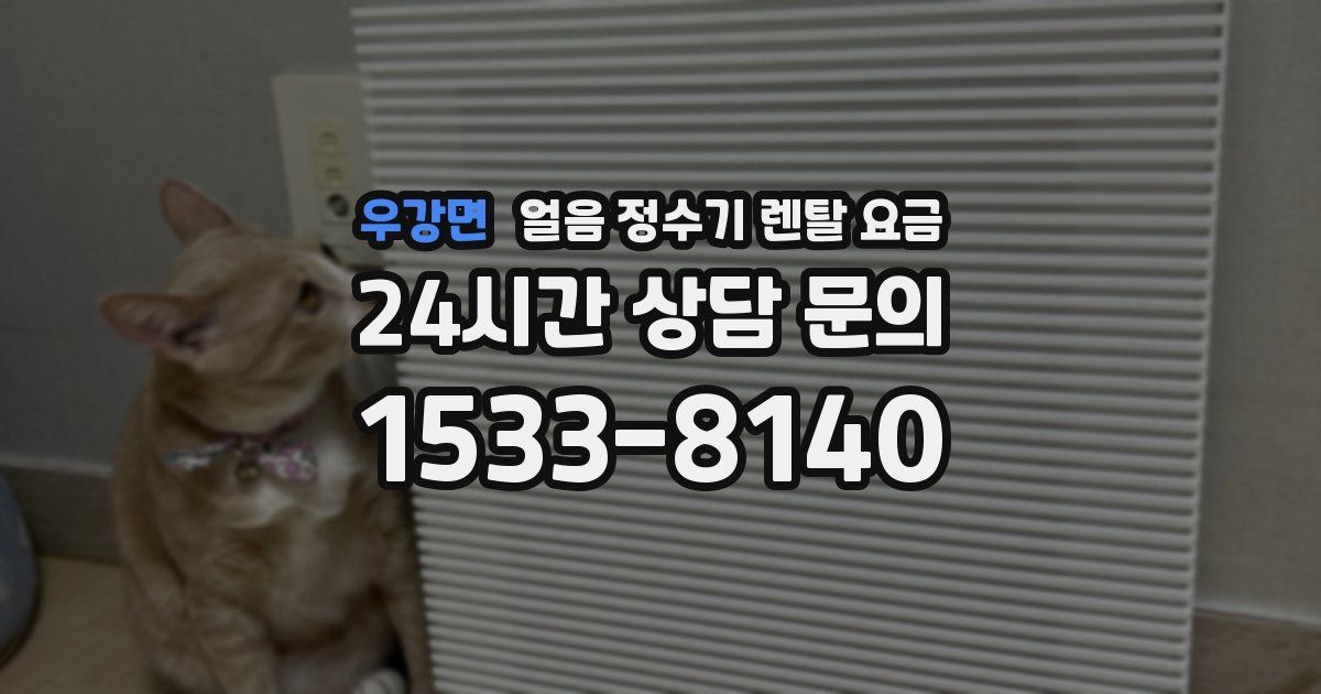 우강면 얼음 정수기 렌탈 요금