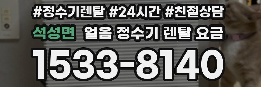 석성면 얼음 정수기 렌탈 요금