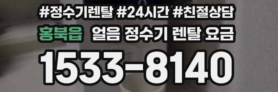 홍북읍 얼음 정수기 렌탈 요금