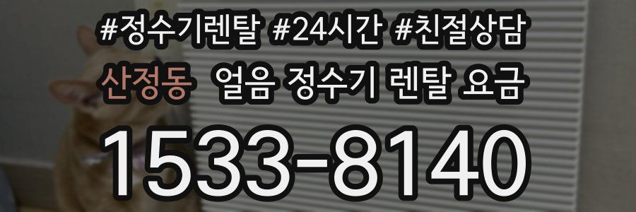 산정동 얼음 정수기 렌탈 요금