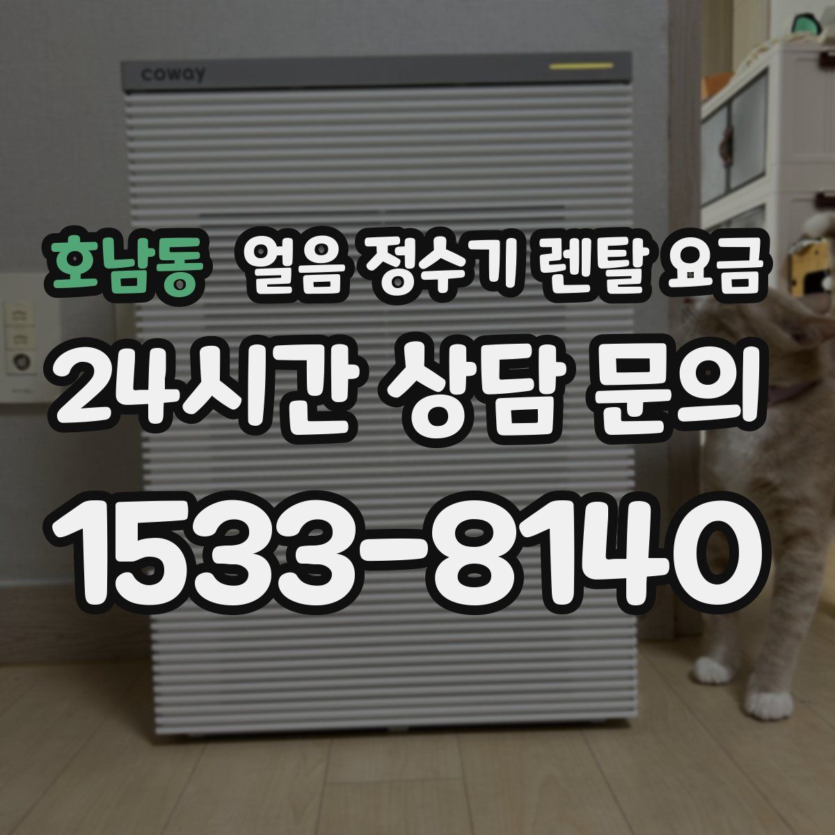 호남동 얼음 정수기 렌탈 요금