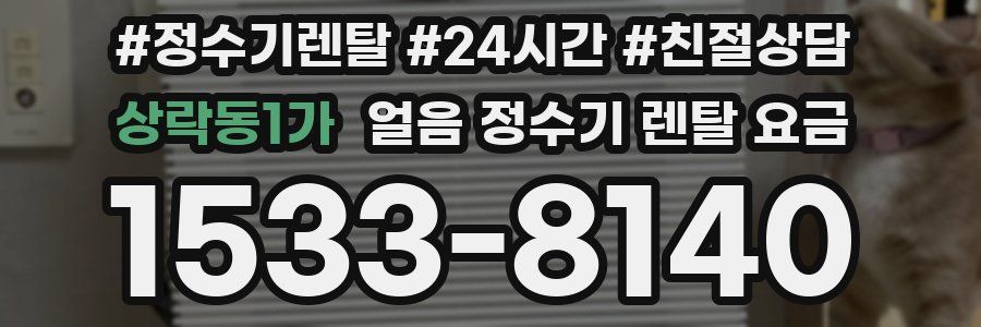 상락동1가 얼음 정수기 렌탈 요금