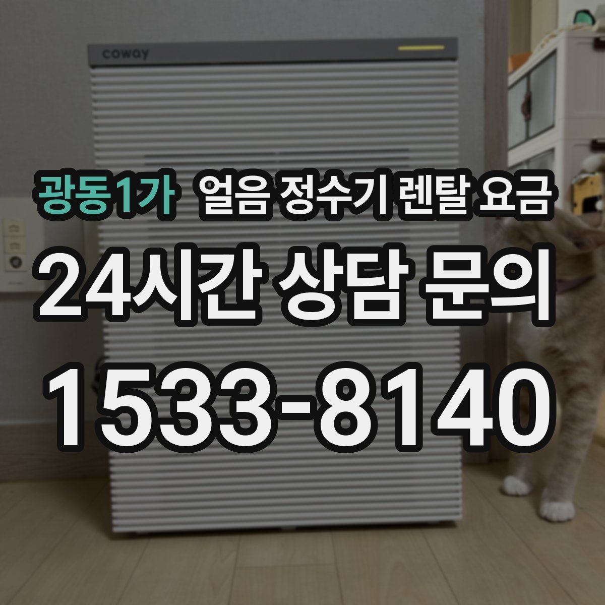 광동1가 얼음 정수기 렌탈 요금