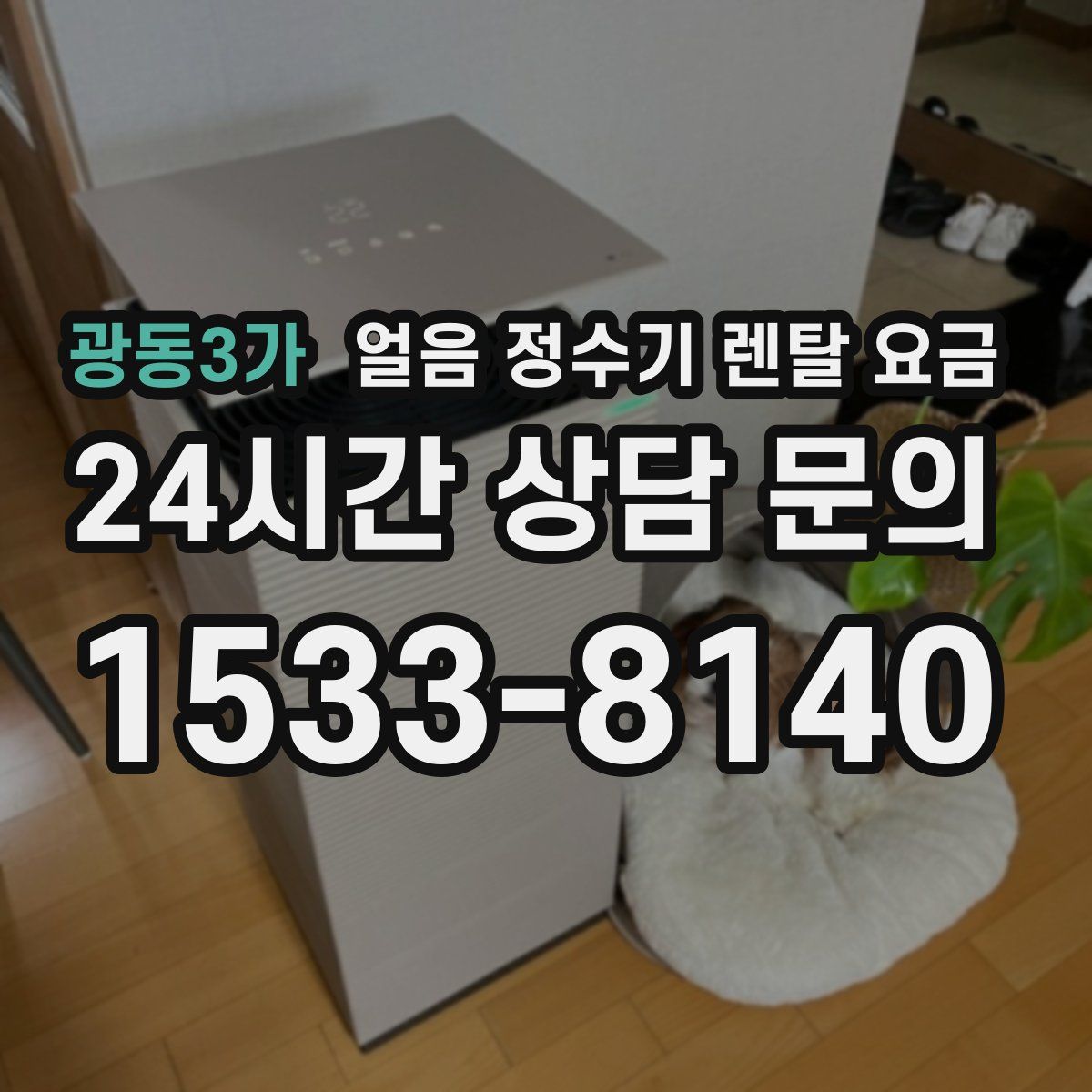 광동3가 얼음 정수기 렌탈 요금