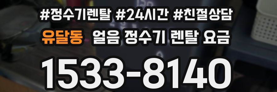 유달동 얼음 정수기 렌탈 요금