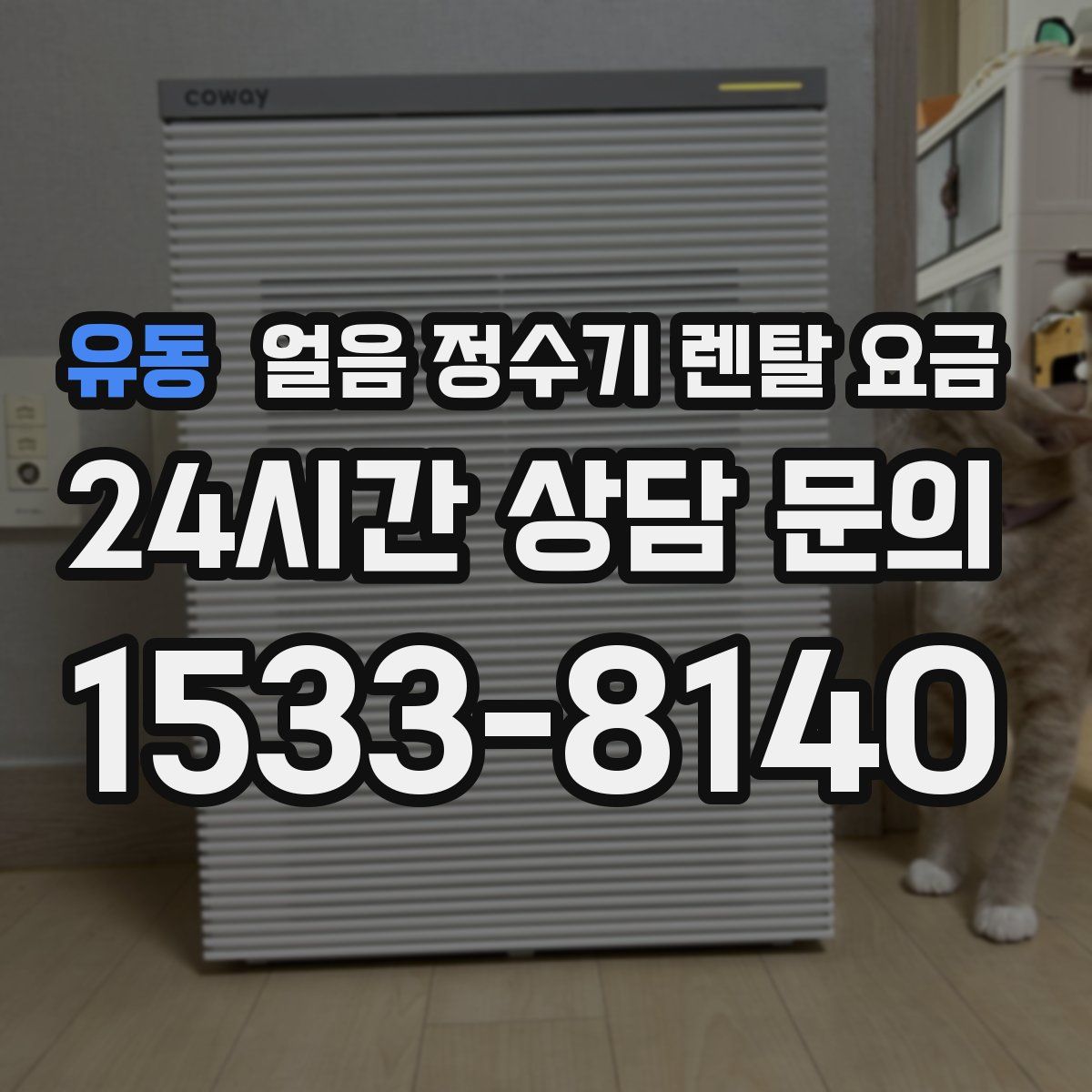 유동 얼음 정수기 렌탈 요금