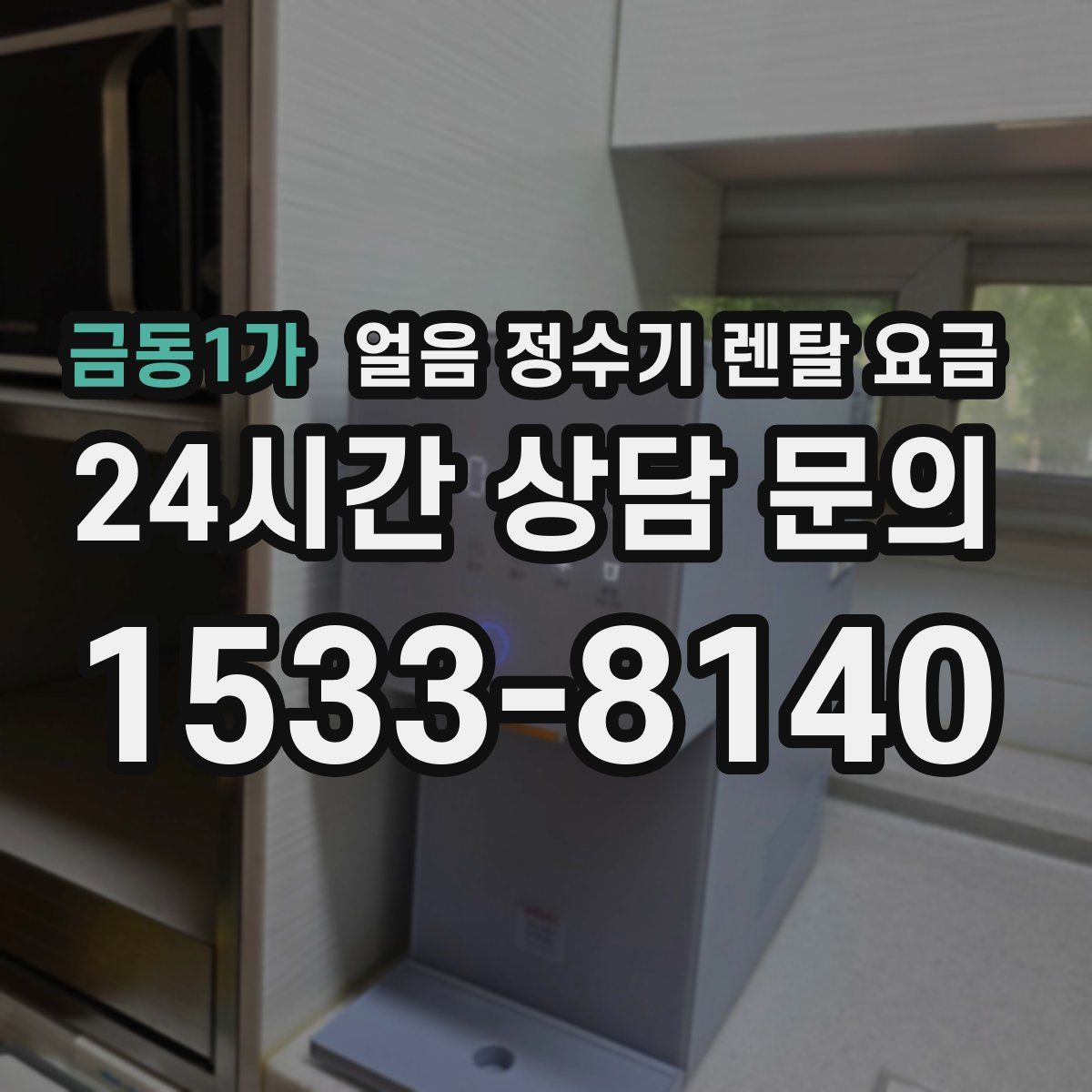 금동1가 얼음 정수기 렌탈 요금