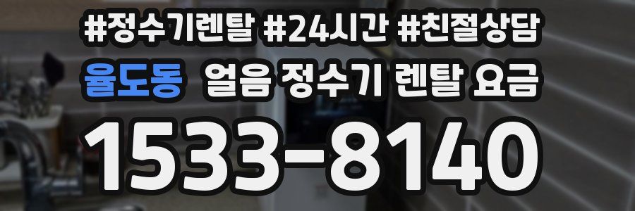 율도동 얼음 정수기 렌탈 요금