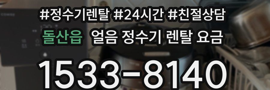 돌산읍 얼음 정수기 렌탈 요금