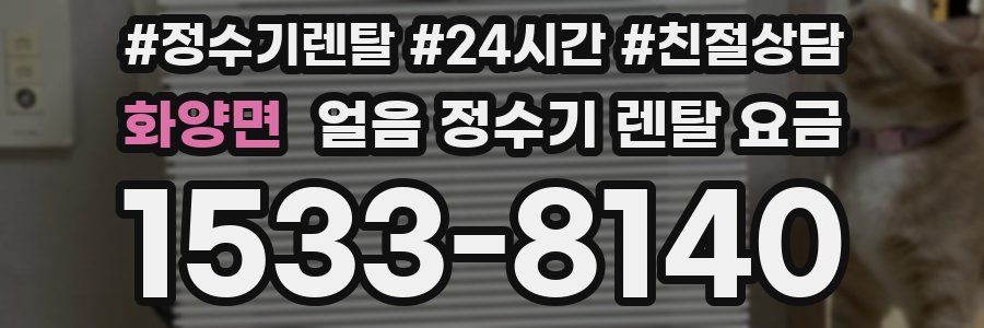 화양면 얼음 정수기 렌탈 요금