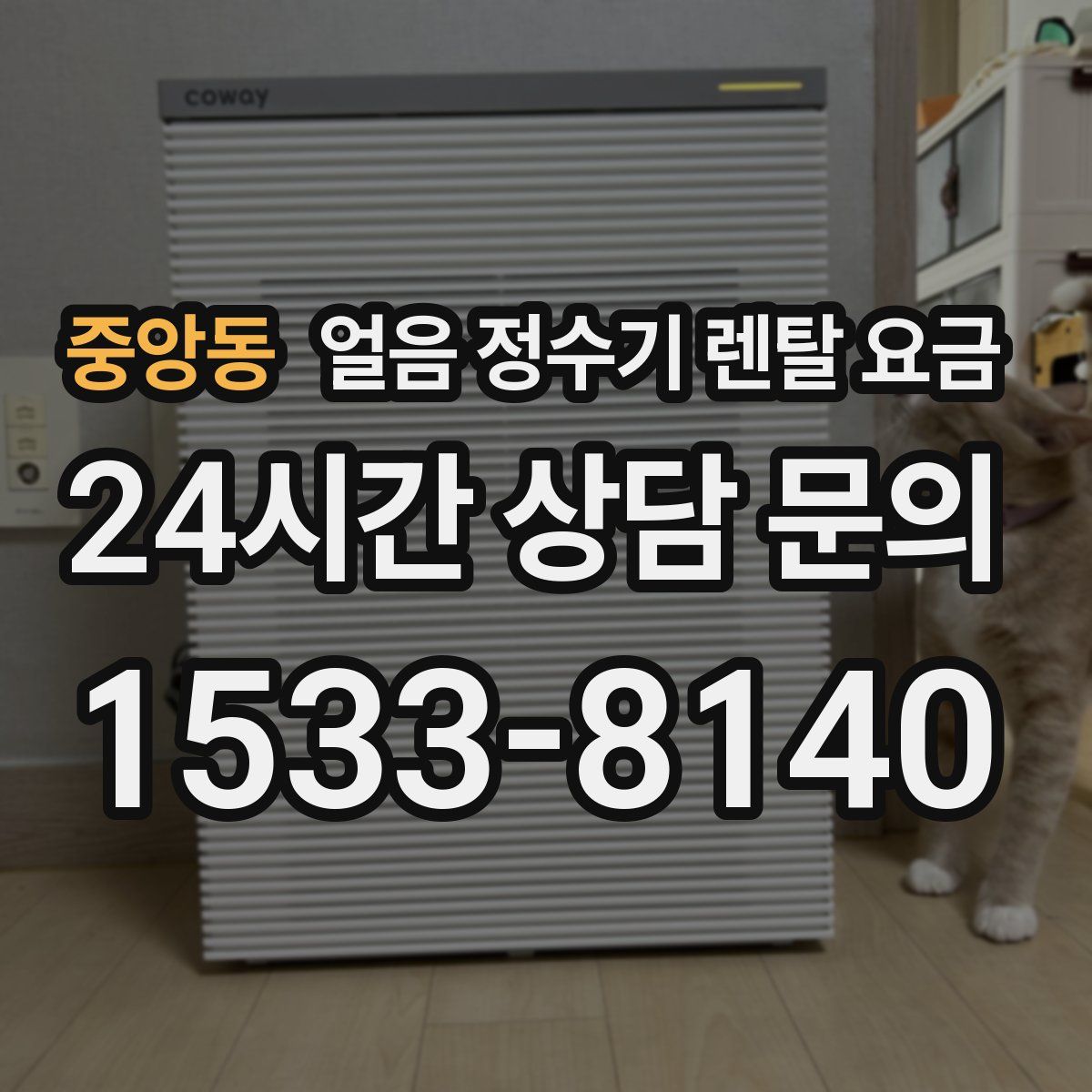 중앙동 얼음 정수기 렌탈 요금