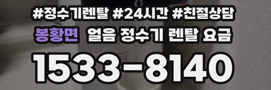 봉황면 얼음 정수기 렌탈 요금