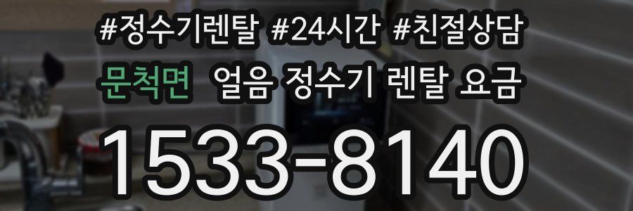 문척면 얼음 정수기 렌탈 요금