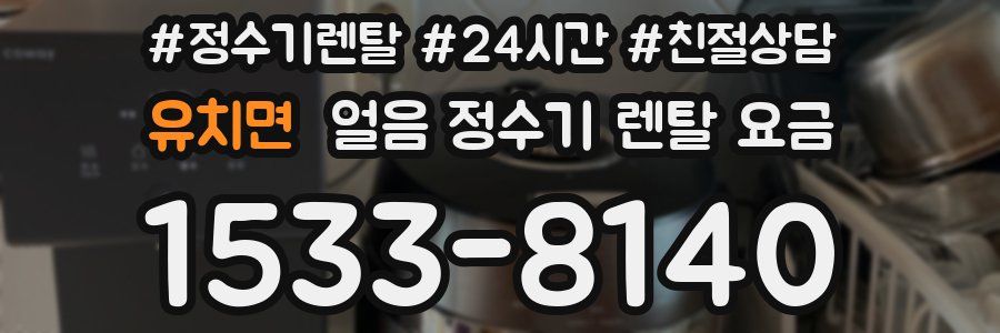 유치면 얼음 정수기 렌탈 요금