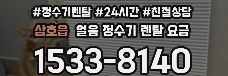 삼호읍 얼음 정수기 렌탈 요금