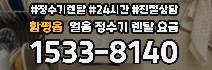 함평읍 얼음 정수기 렌탈 요금