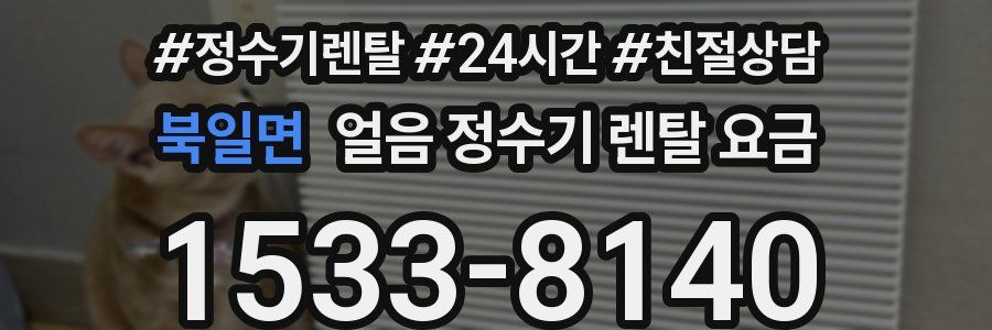 북일면 얼음 정수기 렌탈 요금