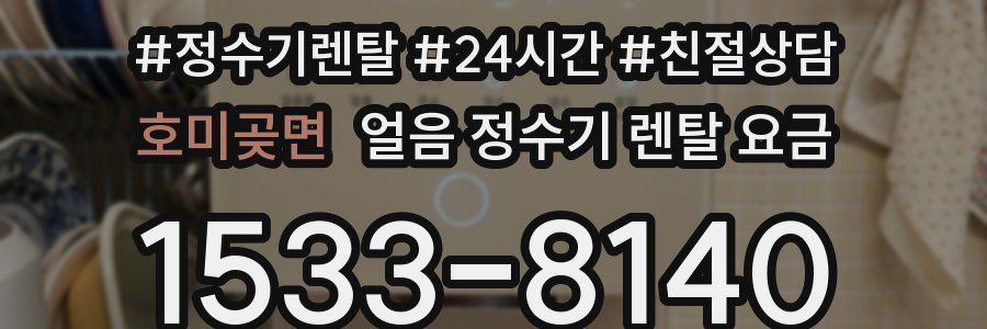 호미곶면 얼음 정수기 렌탈 요금