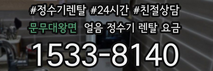 문무대왕면 얼음 정수기 렌탈 요금