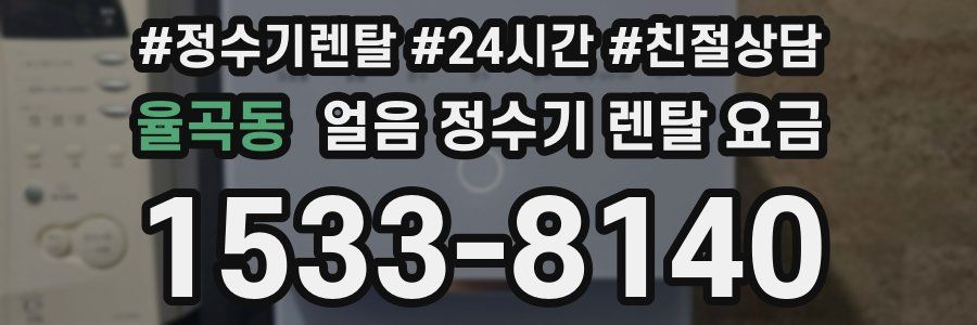 율곡동 얼음 정수기 렌탈 요금