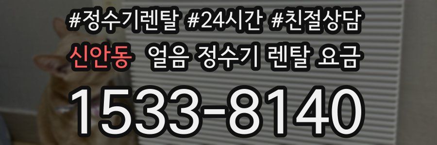 신안동 얼음 정수기 렌탈 요금