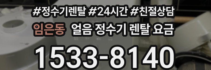 임은동 얼음 정수기 렌탈 요금