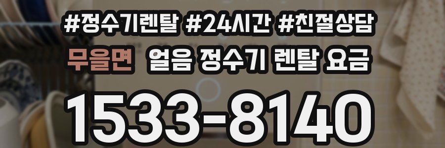 무을면 얼음 정수기 렌탈 요금