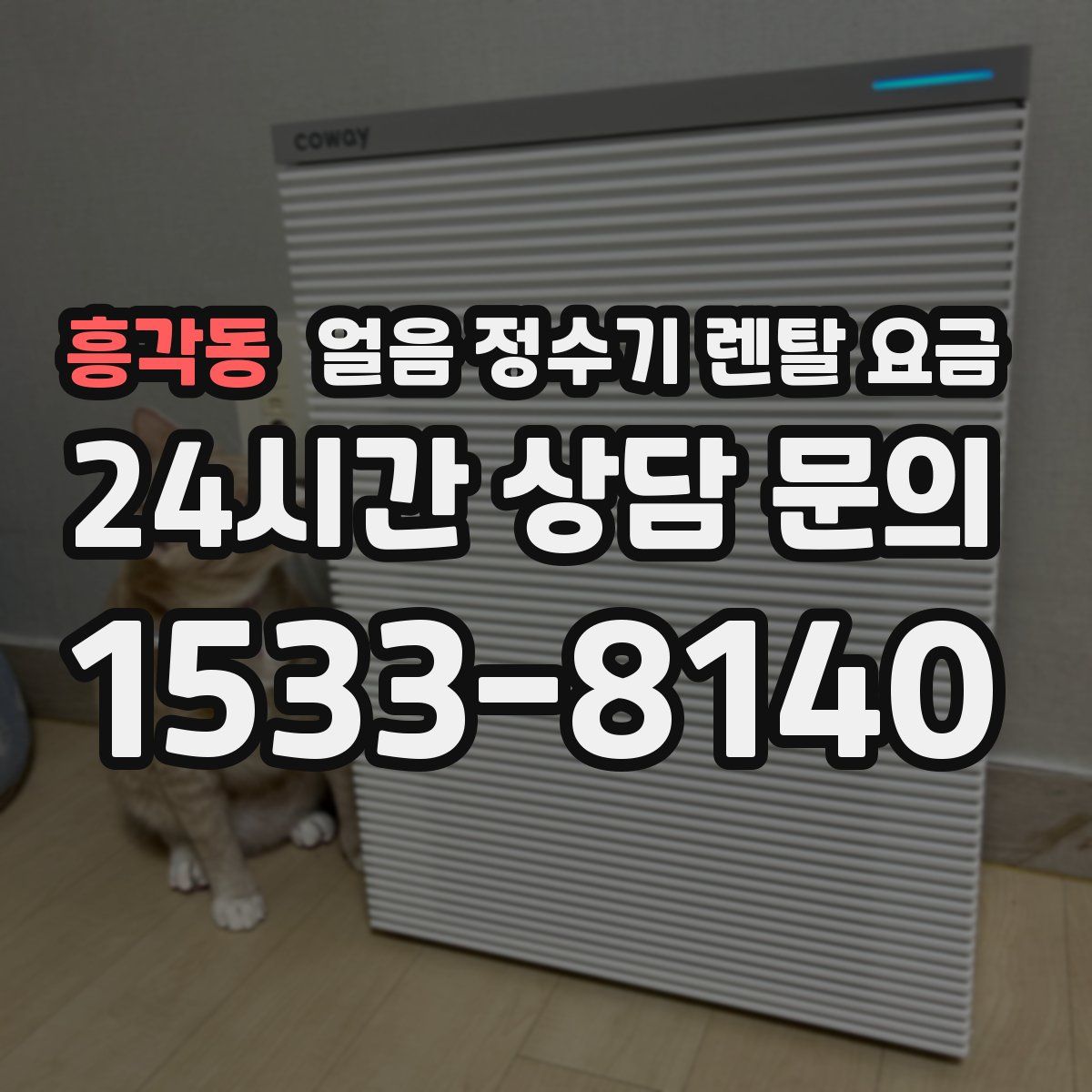 흥각동 얼음 정수기 렌탈 요금