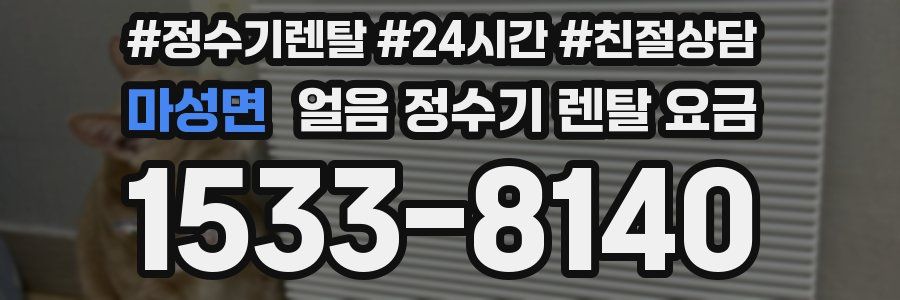 마성면 얼음 정수기 렌탈 요금