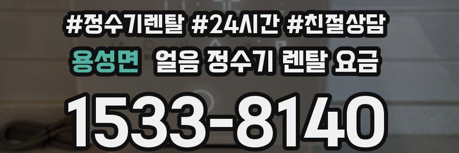 용성면 얼음 정수기 렌탈 요금