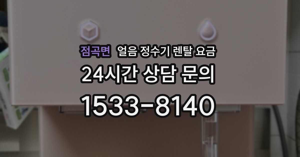 점곡면 얼음 정수기 렌탈 요금