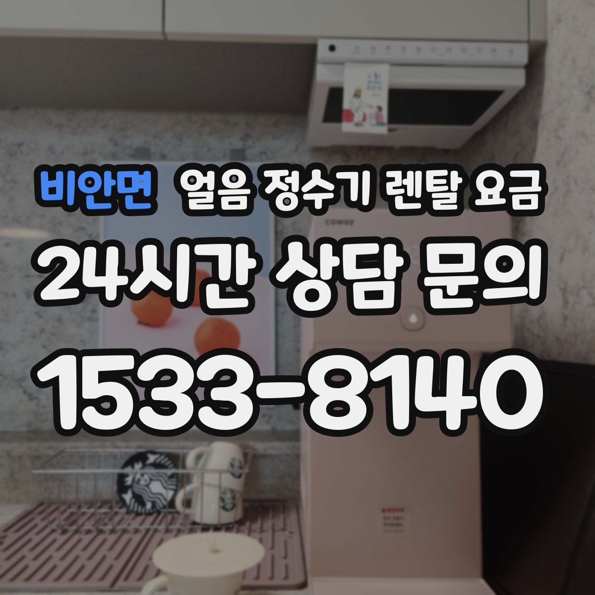 비안면 얼음 정수기 렌탈 요금