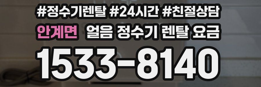 안계면 얼음 정수기 렌탈 요금