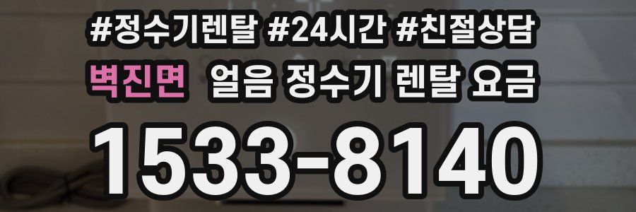 벽진면 얼음 정수기 렌탈 요금