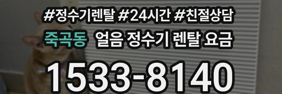 죽곡동 얼음 정수기 렌탈 요금