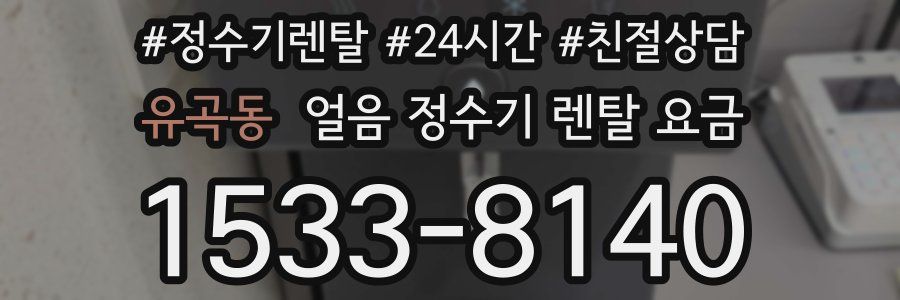 유곡동 얼음 정수기 렌탈 요금
