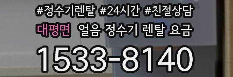 대평면 얼음 정수기 렌탈 요금