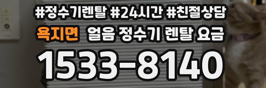 욕지면 얼음 정수기 렌탈 요금