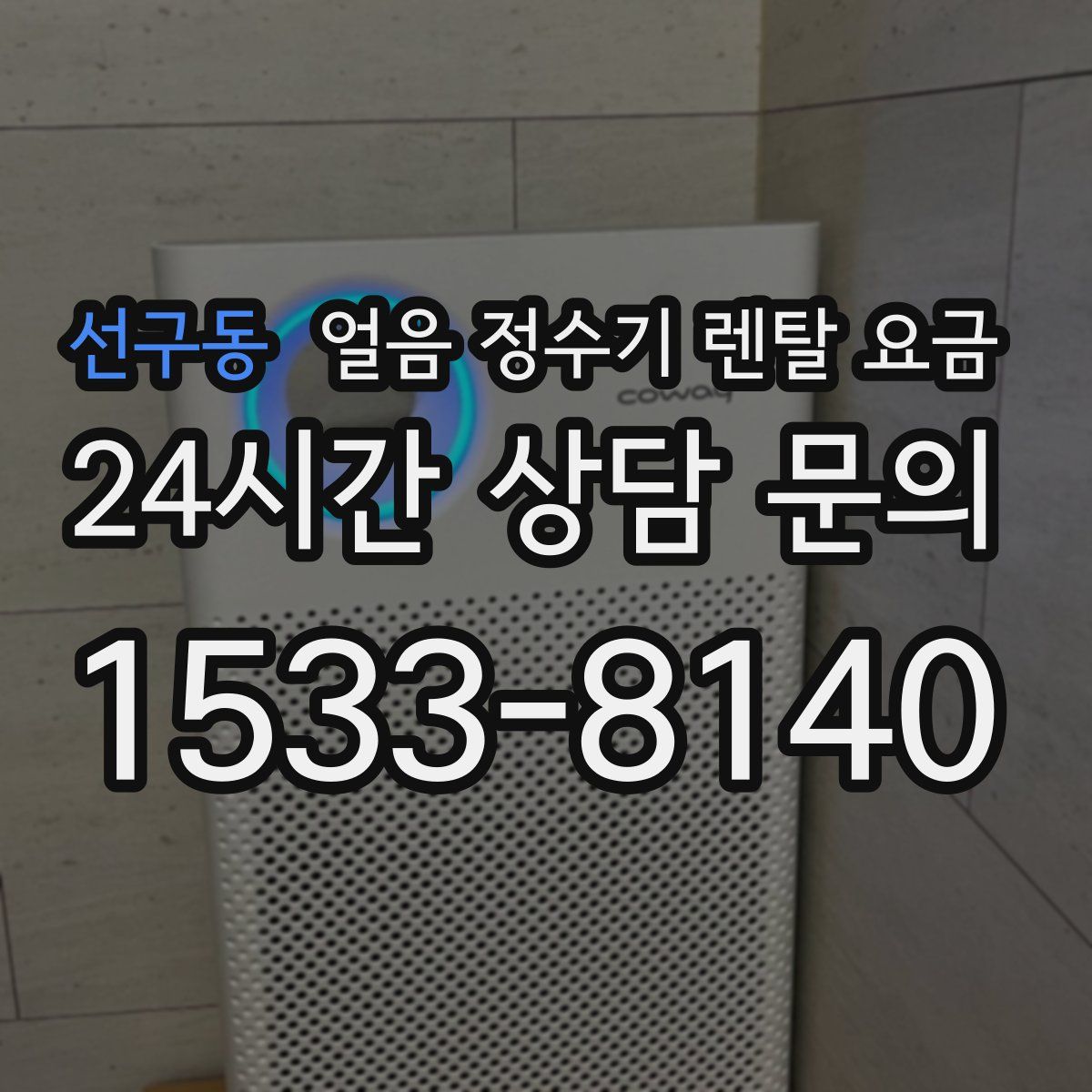 선구동 얼음 정수기 렌탈 요금